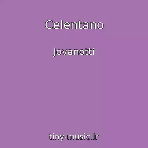 کاور آهنگ Celentano از Jovanotti