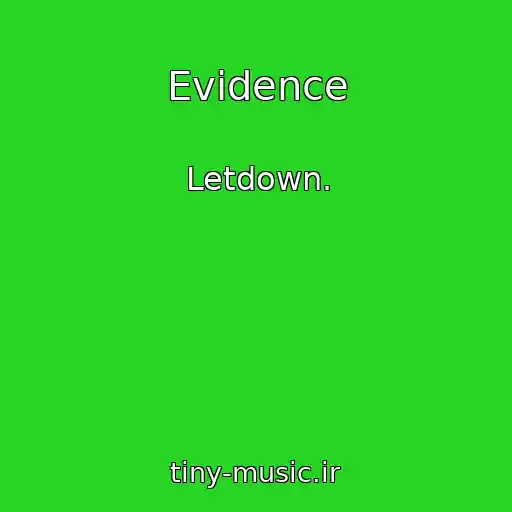 کاور آهنگ Evidence از Letdown.
