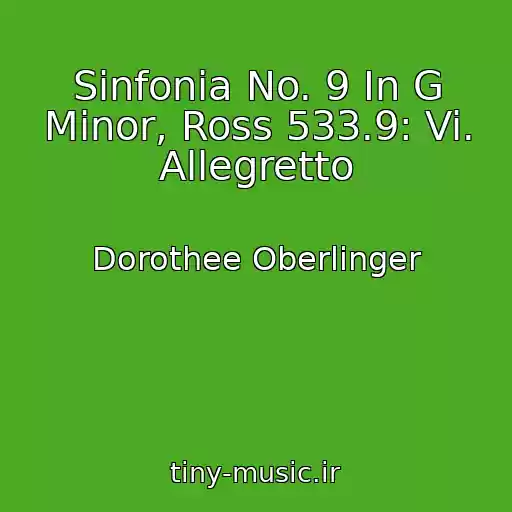 کاور آهنگ Sinfonia No. 9 In G Minor, Ross 533.9: Vi. Allegretto از Dorothee Oberlinger