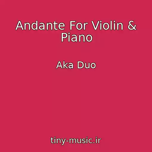 کاور آهنگ Andante For Violin & Piano از Aka Duo