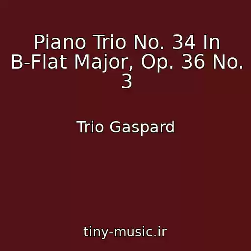 کاور آهنگ Piano Trio No. 34 In B-Flat Major, Op. 36 No. 3 از Trio Gaspard