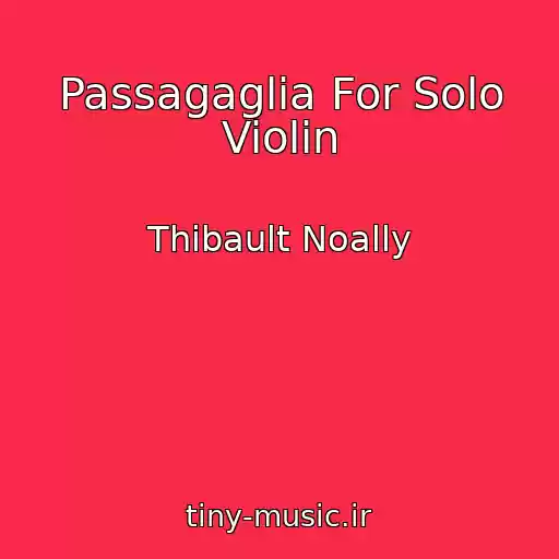 کاور آهنگ Passagaglia For Solo Violin از Thibault Noally