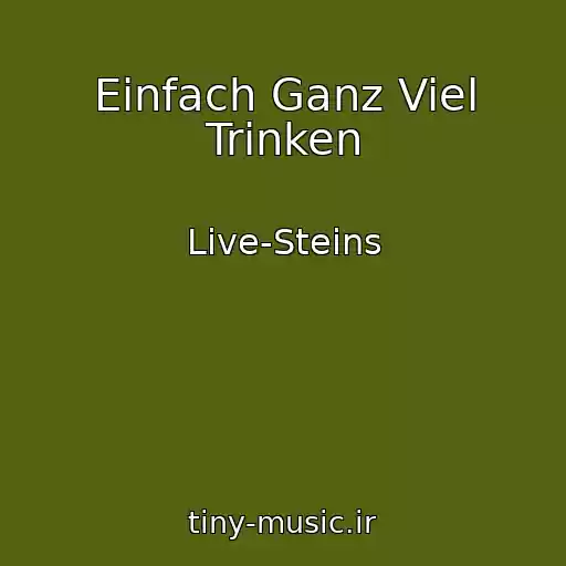 کاور آهنگ Einfach Ganz Viel Trinken از Live-Steins