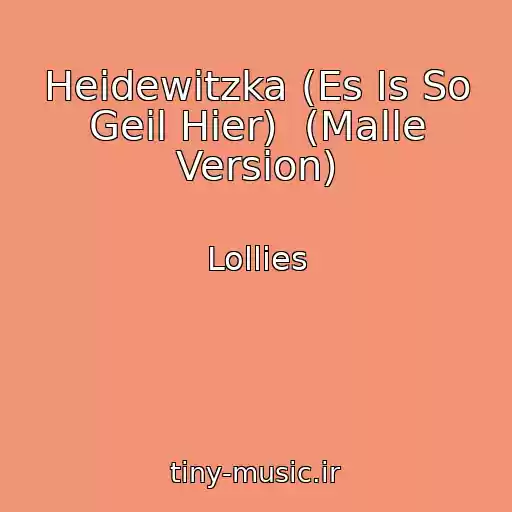 کاور آهنگ Heidewitzka (Es Is So Geil Hier)  (Malle Version) از Lollies