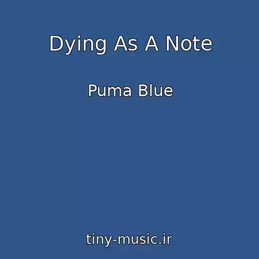 کاور آهنگ Dying As A Note از Puma Blue