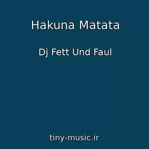 کاور آهنگ Hakuna Matata از Dj Fett Und Faul