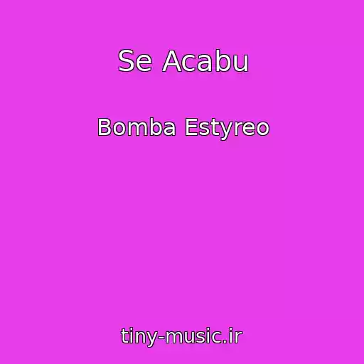 کاور آهنگ Se Acabu از Bomba Estyreo