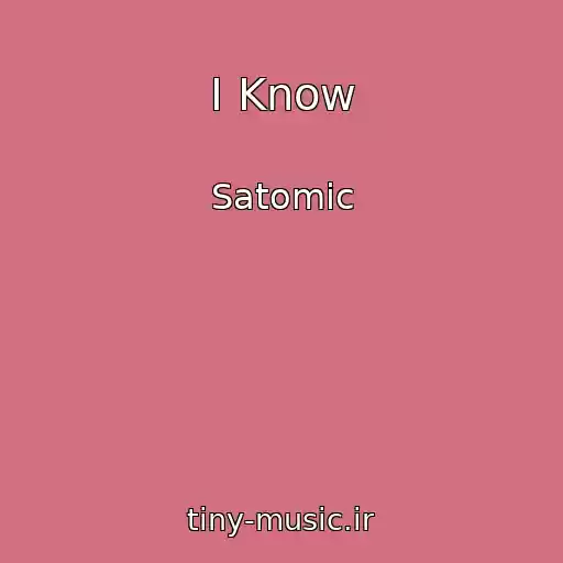 کاور آهنگ I Know از Satomic