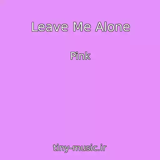 کاور آهنگ Leave Me Alone از Pink