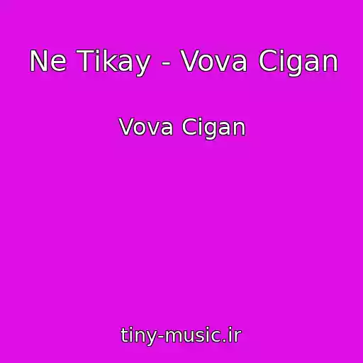 کاور آهنگ Ne Tіkay - Vova Cigan از Vova Cigan