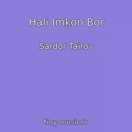 کاور آهنگ Hali Imkon Bor از Sardor Tairov