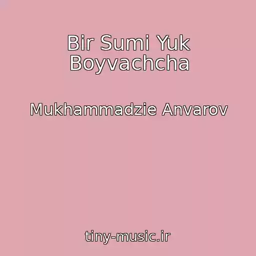 کاور آهنگ Bir Sumi Yuk Boyvachcha از Mukhammadzie Anvarov