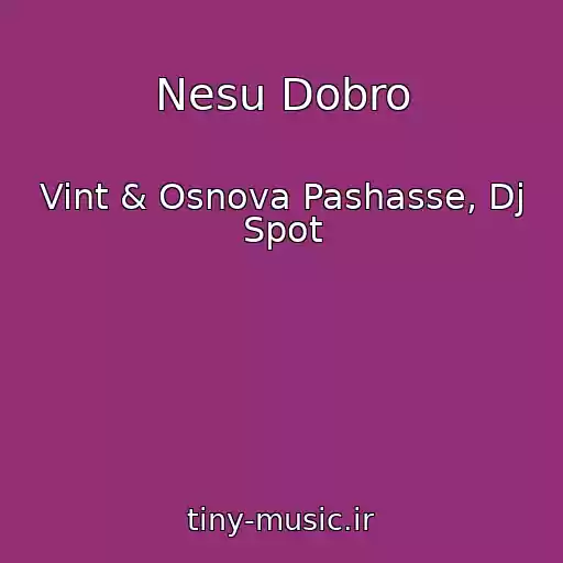 کاور آهنگ Nesu Dobro از Vint & Osnova Pashasse, Dj Spot
