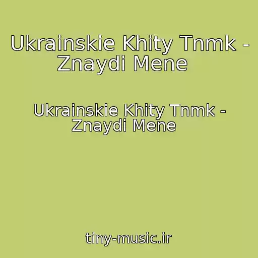 کاور آهنگ Ukrainskie Khity Tnmk - Znaydi Mene   از Ukrainskie Khity Tnmk - Znaydi Mene  