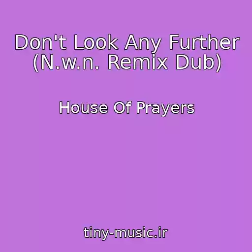 کاور آهنگ Don't Look Any Further (N.w.n. Remix Dub) از House Of Prayers