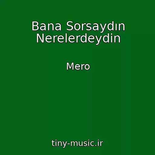 کاور آهنگ Bana Sorsaydın Nerelerdeydin از Mero