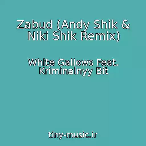 کاور آهنگ Zabud (Andy Shik & Niki Shik Remix) از White Gallows Feat. Kriminalnyy Bit