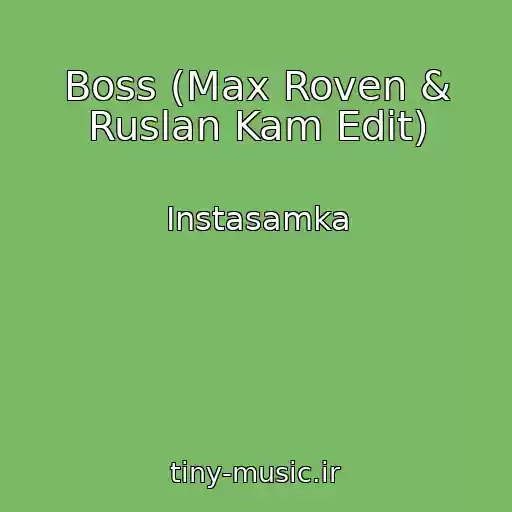کاور آهنگ Boss (Max Roven & Ruslan Kam Edit) از Instasamka