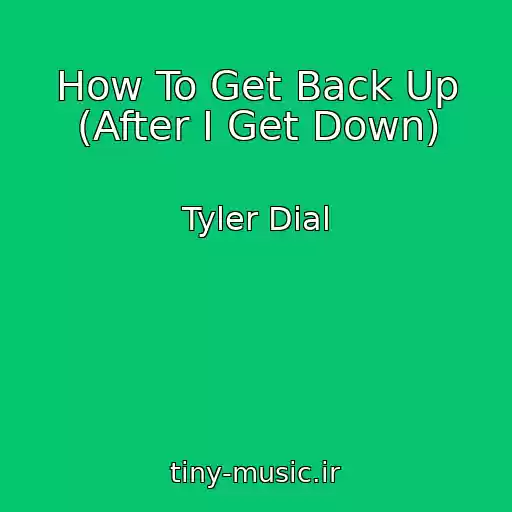 کاور آهنگ How To Get Back Up (After I Get Down) از Tyler Dial