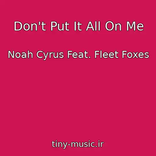 کاور آهنگ Don't Put It All On Me از Noah Cyrus Feat. Fleet Foxes
