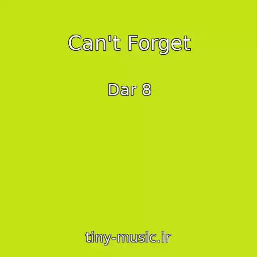 کاور آهنگ Can't Forget از Dar 8