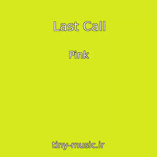 کاور آهنگ Last Call از Pink