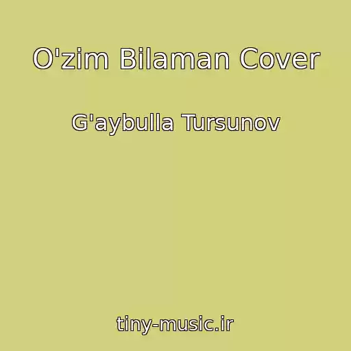 کاور آهنگ O'zim Bilaman Cover از G'aybulla Tursunov