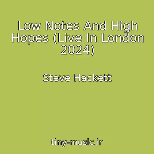 کاور آهنگ Low Notes And High Hopes (Live In London 2024) از Steve Hackett