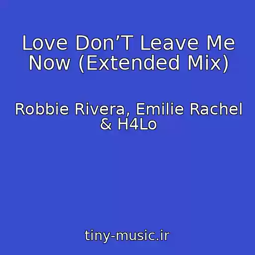 کاور آهنگ Love Don’T Leave Me Now (Extended Mix) از Robbie Rivera, Emilie Rachel & H4Lo