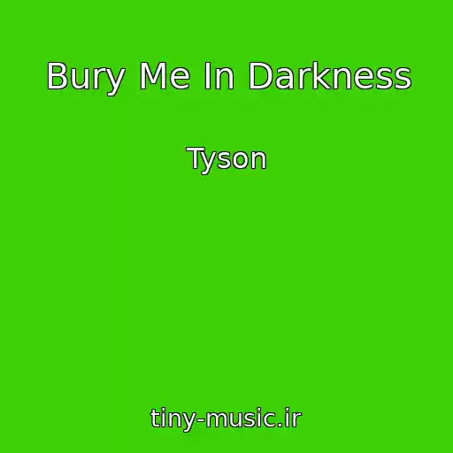 کاور آهنگ Bury Me In Darkness از Tyson