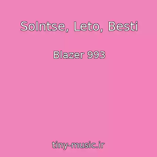 کاور آهنگ Solntse, Leto, Besti از Blazer 993