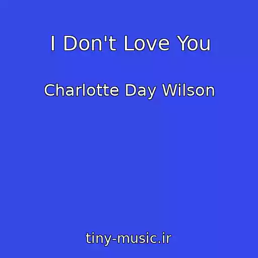 کاور آهنگ I Don't Love You از Charlotte Day Wilson