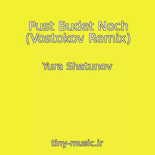 کاور آهنگ Pust Budet Noch (Vostokov Remix) از Yura Shatunov
