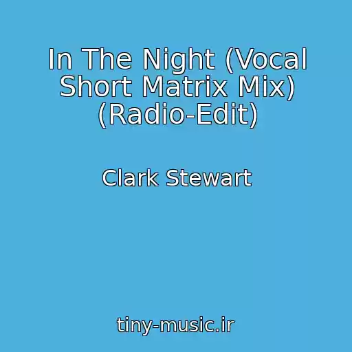 کاور آهنگ In The Night (Vocal Short Matrix Mix) (Radio-Edit) از Clark Stewart