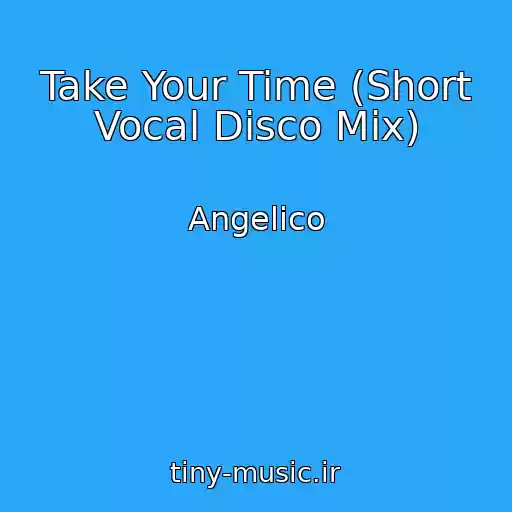 کاور آهنگ Take Your Time (Short Vocal Disco Mix) از Angelico