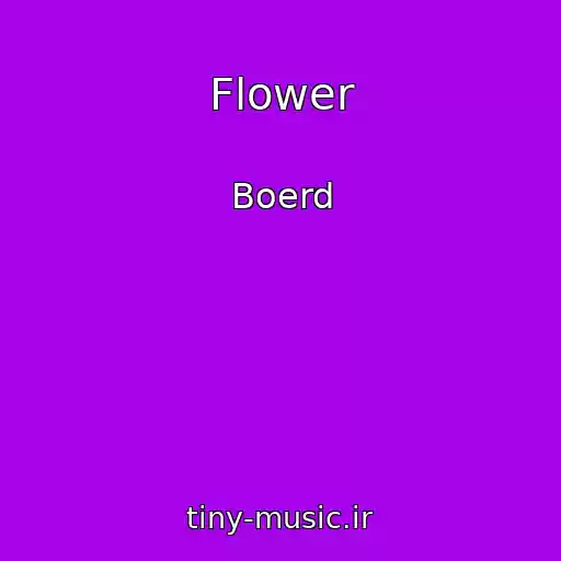 کاور آهنگ Flower از Boerd