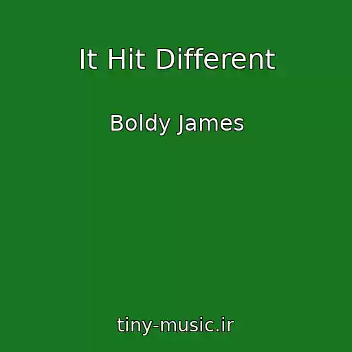 کاور آهنگ It Hit Different از Boldy James