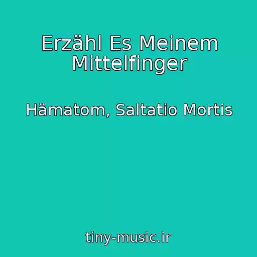 کاور آهنگ Erzähl Es Meinem Mittelfinger از Hämatom, Saltatio Mortis