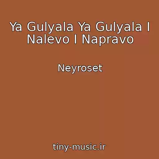 کاور آهنگ Ya Gulyala Ya Gulyala I Nalevo I Napravo از Neyroset