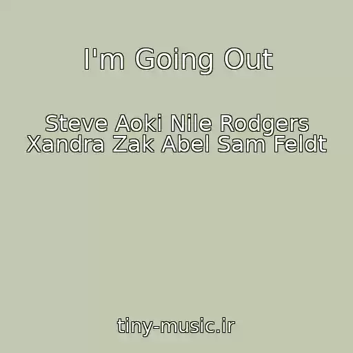 کاور آهنگ I'm Going Out از Steve Aoki Nile Rodgers Xandra Zak Abel Sam Feldt