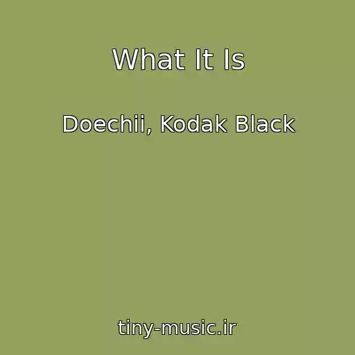 کاور آهنگ What It Is از Doechii, Kodak Black