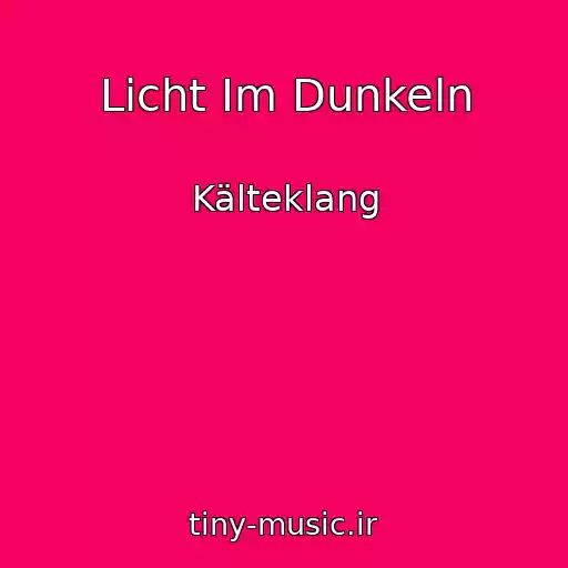 کاور آهنگ Licht Im Dunkeln از Kälteklang