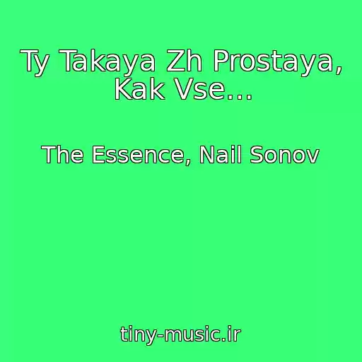 کاور آهنگ Ty Takaya Zh Prostaya, Kak Vse… از The Essence, Nail Sonov
