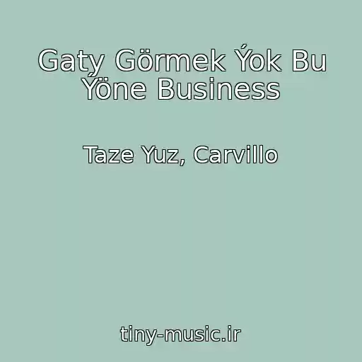 کاور آهنگ Gaty Görmek Ýok Bu Ýöne Business از Taze Yuz, Carvillo