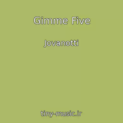 کاور آهنگ Gimme Five از Jovanotti