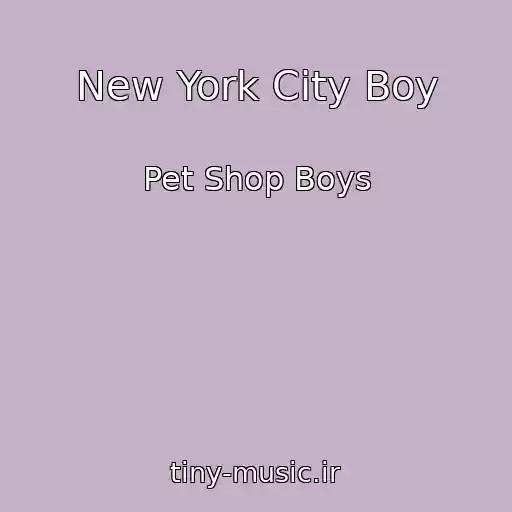 کاور آهنگ New York City Boy از Pet Shop Boys