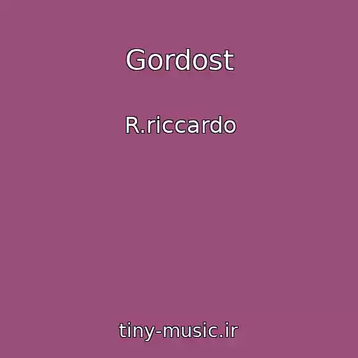 کاور آهنگ Gordost از R.riccardo
