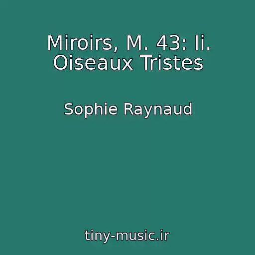 کاور آهنگ Miroirs, M. 43: Ii. Oiseaux Tristes از Sophie Raynaud