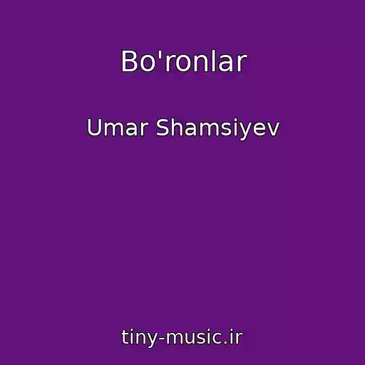 کاور آهنگ Bo'ronlar از Umar Shamsiyev
