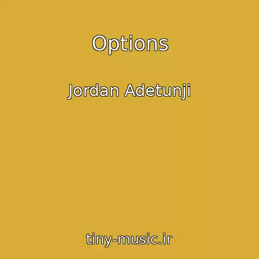 کاور آهنگ Options از Jordan Adetunji